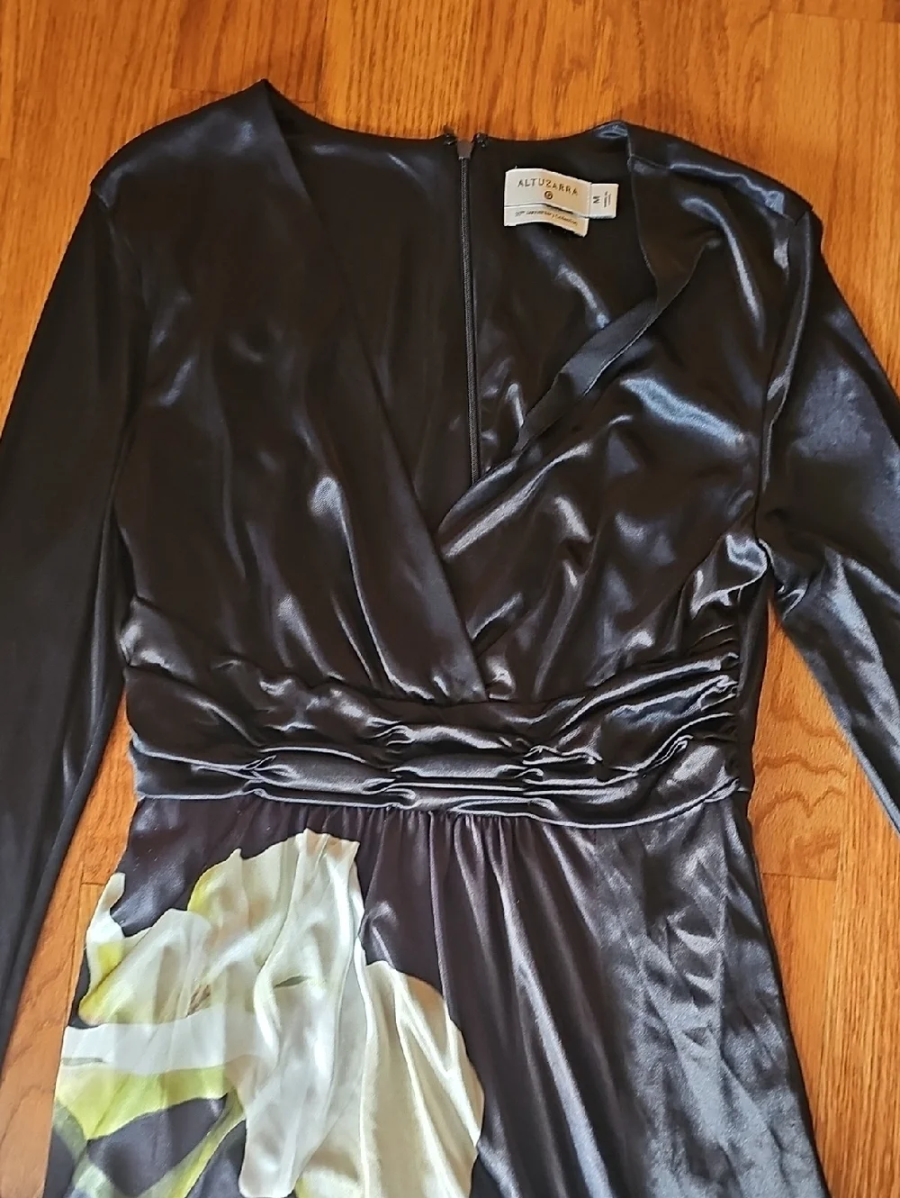 Altuzarra for Target Black Maxi Dress with White Floral Print - Picture 4 of 5